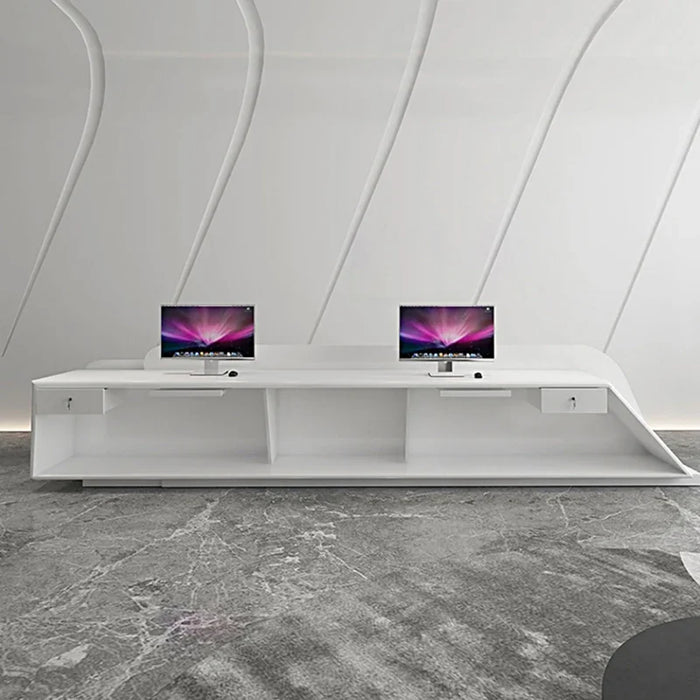 Paint reception desk Simple modern company office consulting services medical desk beauty salon cashier bar