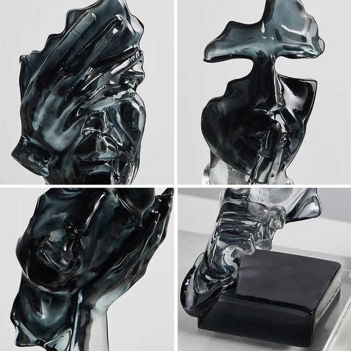 3pcs Abstract Face Statue Home Decoration Nordic Style Interior Cabinet Ornament Luxury Office Desk Decor Figurines for Interior