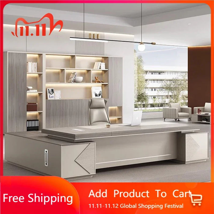 Study Gaming Desk Organizer Reception Work Writing Vanity Office Desk Executive Students Escritorios De Ordenador Furniture