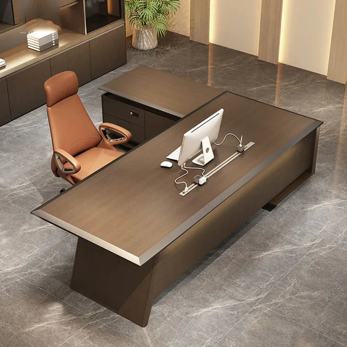 Modern Executive Office Desks Desktop Console Storage Corner Table Mainstays Conference Boss Work Table Mesa Escritorio Supplies