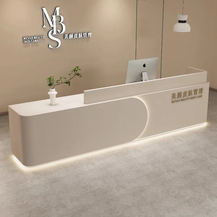 Office Counter Reception Desks Store Salon Front Luxury Gym Podium Table Reception Desks Mobile Bar Scrivania Ufficio Furniture