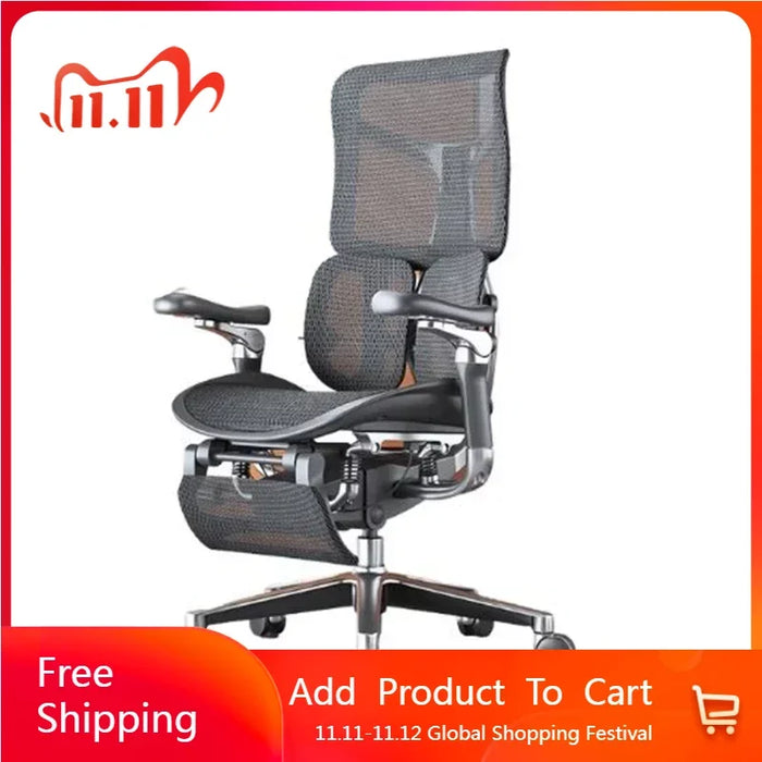 Ergonomic Recliner Office Chairs Mobile Individual Floor Rolling Comfy Luxury Chair Armchair  Cadeira Offices Furniture GY50CC