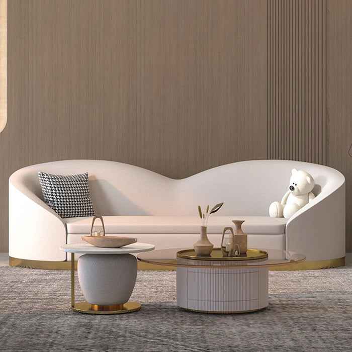 Customized Designer Sofa Luxury Floor Italiano High Quality High Quality Couch Ergonomic Large European Muebles Home Decoration