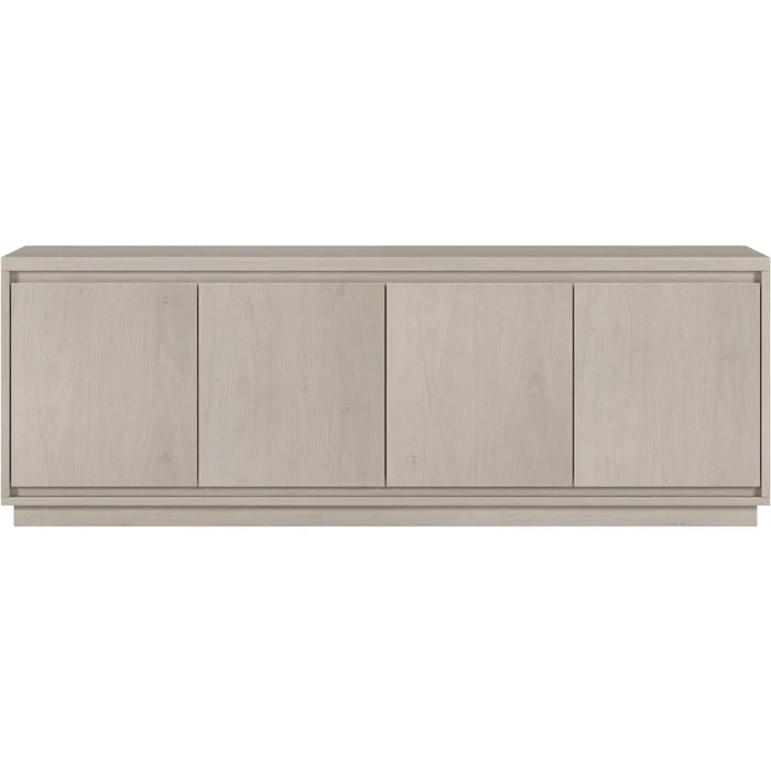 Living room TV cabinet, floor standing TV cabinet with 4 cabinets, 68 inches wide, white