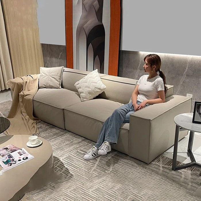 Nordic Living Room Sofas Leather Luxury Design Floor Lounge Sofa Sleeper Individual Couch Set Sofy Do Salonu Home Furniture