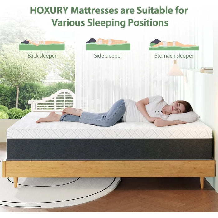 Queen Mattress Medium Firm Queen Size Mattress for Cool Sleep & Pressure Relief Mattresses Home Freight free