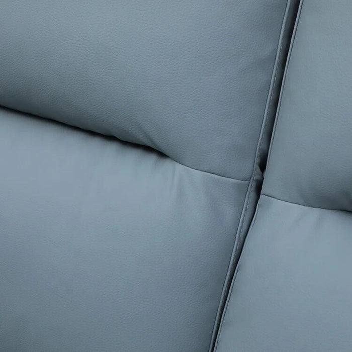 Prefab Houses Modern Furniture 3 Seat Blue Black Colour Eco Leather Live Sofa Room Set Of Sofas For Sale
