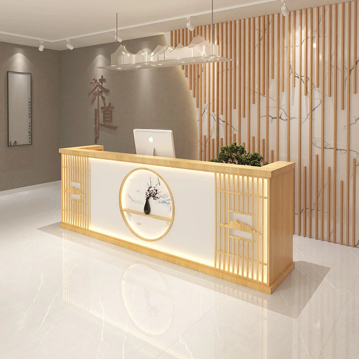 Shop Cashier Reception Desks Restaurant Hotel Store Reception Desk Standing Console Comptoir Coiffeur Beauty Salon Furniture