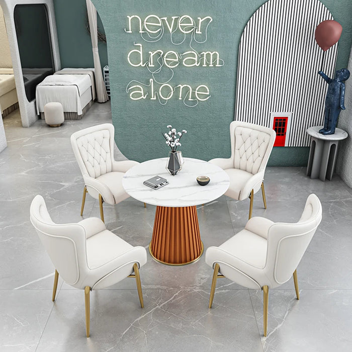 Home Modern Dining Chairs Kitchen Waiting Balcony Design Luxury Floor Chair Minimalist Living Room Silla Comedor Household Items