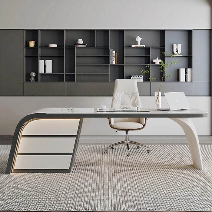Meeting Writing Office Desks Desktop Computer Storage Reception Workbench Drawers Executive Scrivania Ufficio Lavoro Furniture