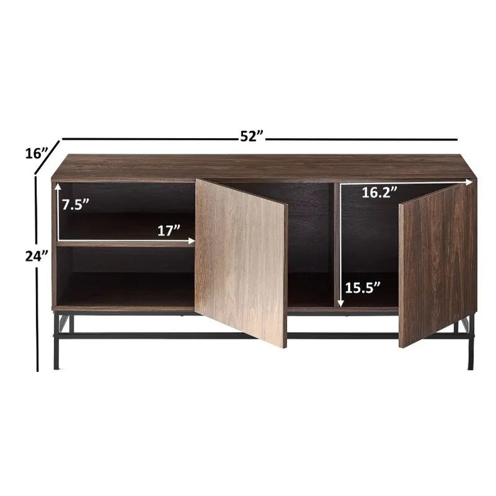 Mainstays Sumpter Park Console Table, Canyon Walnut