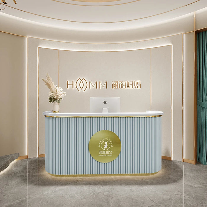 Lectern Podium Reception Desks Beauty Salon Office Shop Coffee Bar Counter Table Cashier Desk Diy Mostrador Tienda Furniture