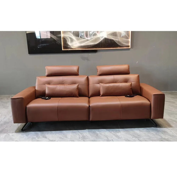Linlamlim Electric Reclining Sofa Set Italian Genuine Leather Power Recliner Functional Salon Cama Sectional Couch Cinema Seat