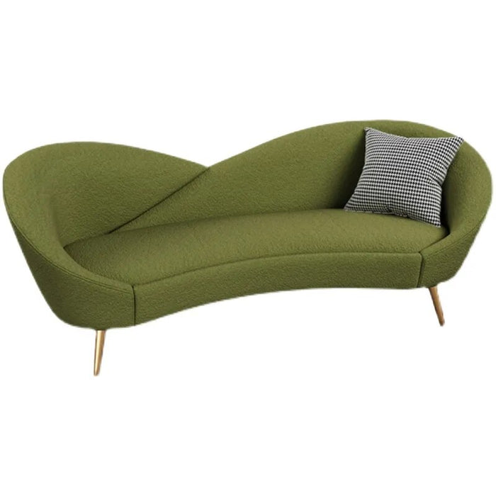 Green Gold Legs Lazy Sofa Nordic Love Seat 3 Seater Fabric Foam Sponge Couch Gaming Chair  Sofa 2 Plazas Furniture