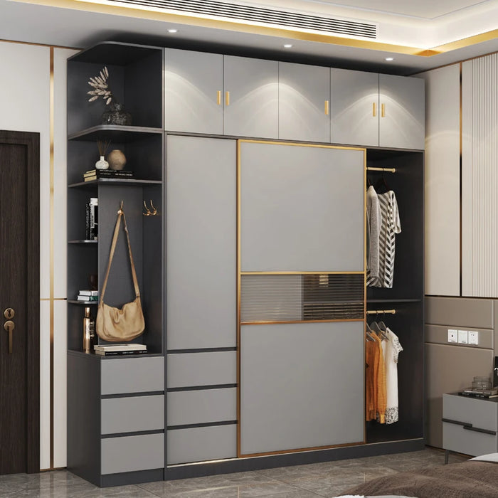 Modern Display Wardrobes Closet Storage Organizer Luxury Space Saving Children Drawers Clothing Rack Display Armario Furniture
