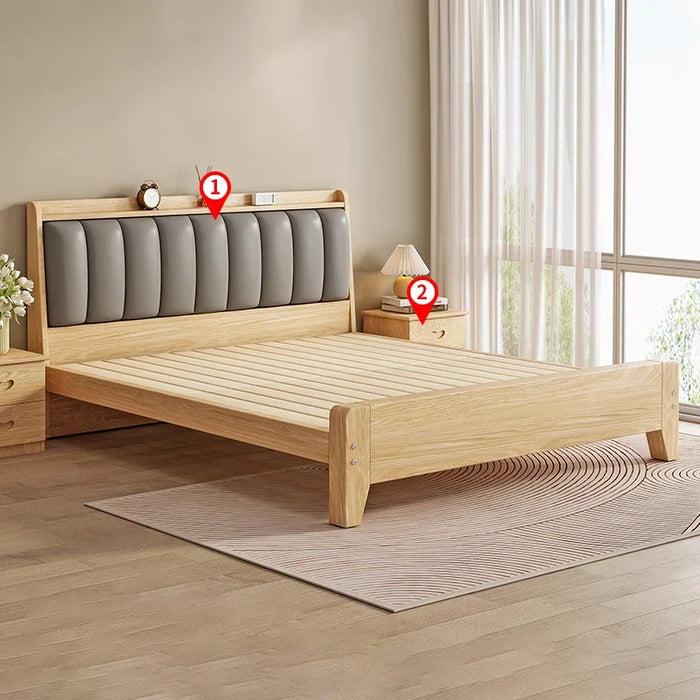 Nordic Beauty Beds King Size Living Room Double Wood Storage Adults Beds Luxury Cheap Camas Dormitorio Home Furniture
