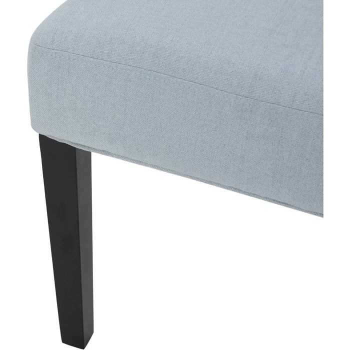Hayden Fabric Dining Chairs, 2-Pcs Set, Wood, Light Sky