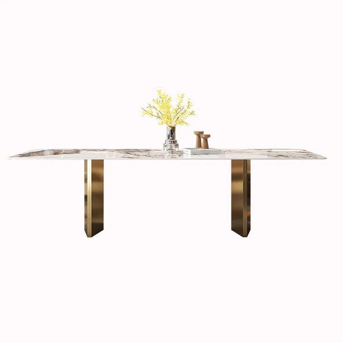 Center Console Dining Tables Side Kitchen Breakfast Outdoor Modern Dining Tables Marble Stone Luxury Mesas De Jantar Furniture