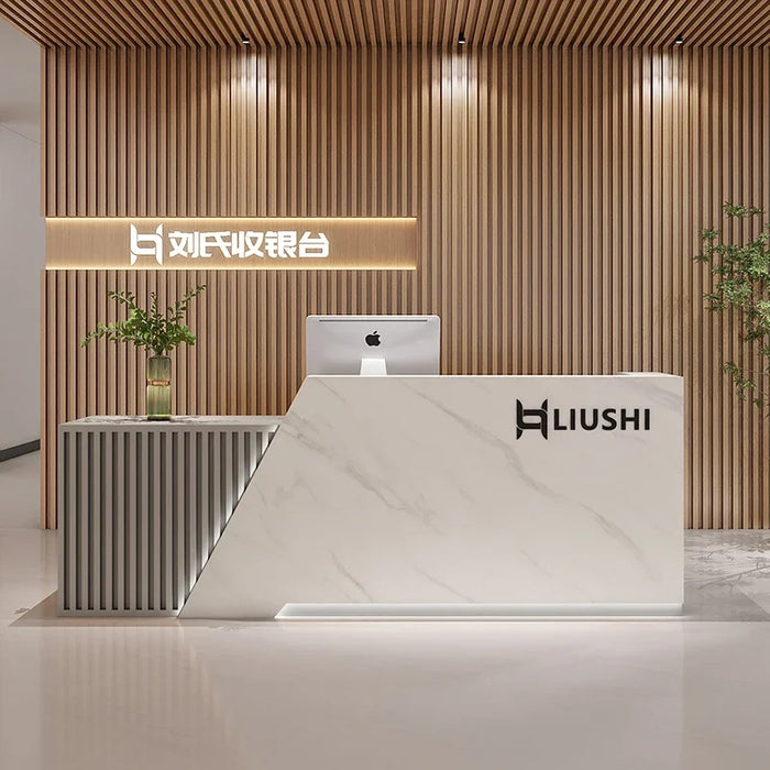 Banco Console Store Reception Desk Simple Cabinet Cashier Table Standing Reception Desk Front Desk Mostrador Room Furniture