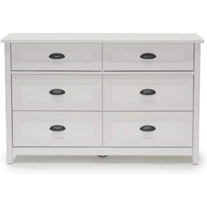 Drawers with Metal Runners and Safety Stops Feature 6 Wood Drawer