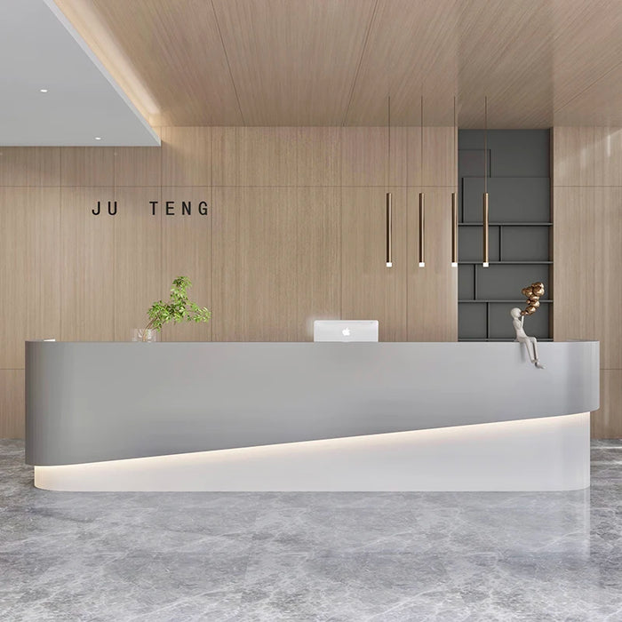 Front Office Reception Desks Church Cashier European Lectern Checkout Reception Desks White Escritorio Minimalist Furniture