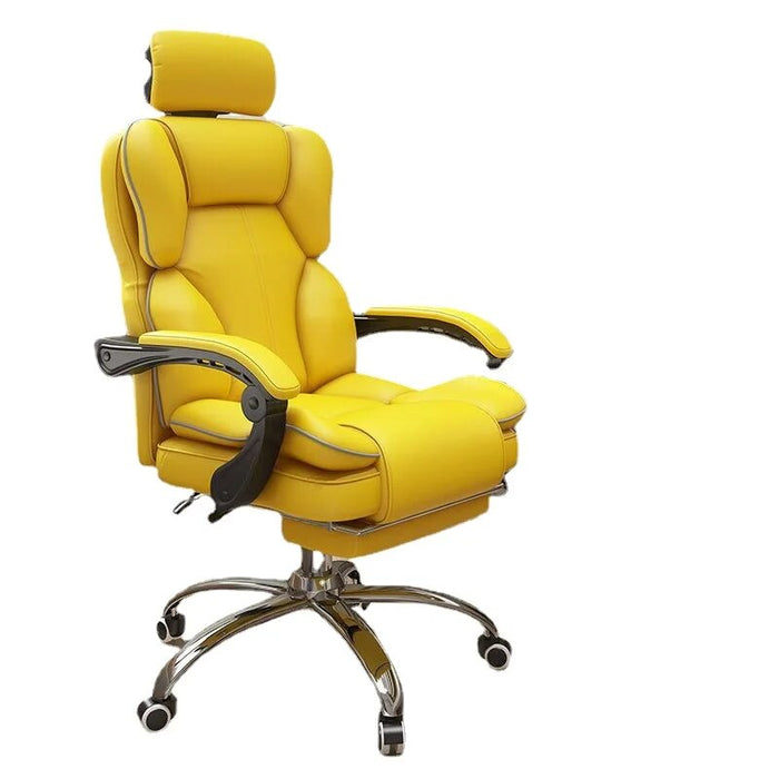 Leather Computer Office Chairs Mobile Comfortable Rocking Bedroom Office Chairs Cushion Sillas Para Comedor Modern Furniture