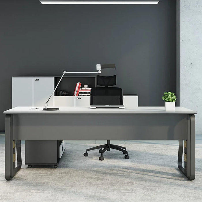 Study L Shaped Computer Desks White Corner Nail Executive Reception Desks Vanity Storage Escritorio Con Cajones Furniture Desk