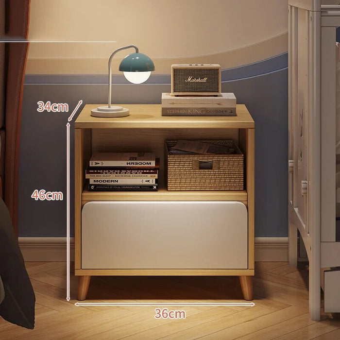 Small Wooden Mobile Nightstands Bedroom Narrow luxury White Storage bedsides Modern table Mesita De Noche Bedroom Furniture