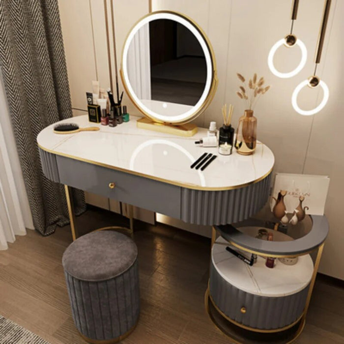 Light Luxury Dressing Table Storage Cabinet Integrated Bedroom Modern Minimalist New Small Apartment Schminktisch Furniture