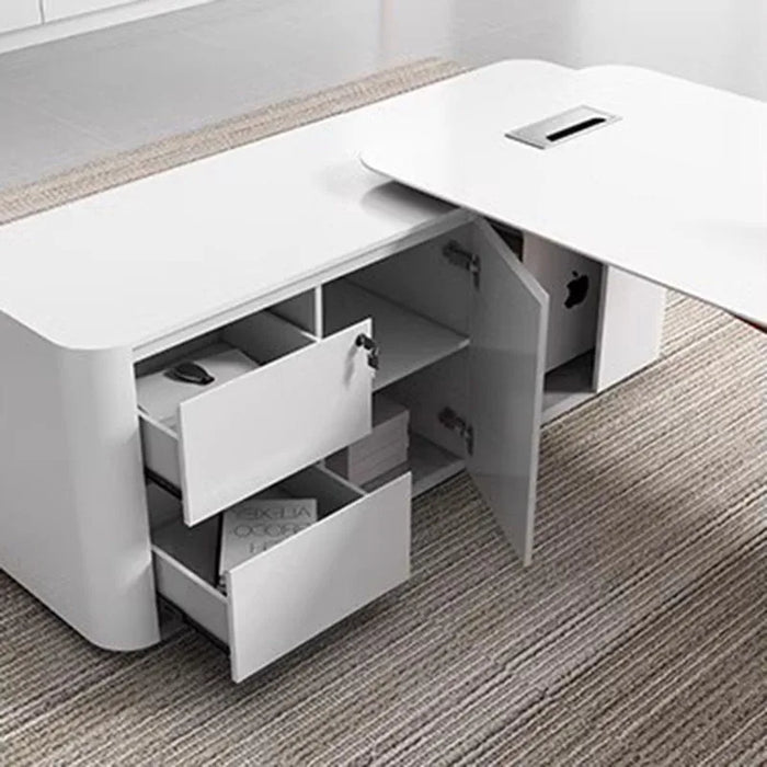 Executive Writing Office Desk Reception Desktop Corner Standing Office Desk Bedroom Scrivania Ufficio Lavoro Salon Furniture