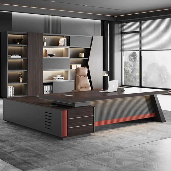 Drawers Office Desk Executive Storage Conference Luxury Work Table Workstation Bedroom Scrivania Ufficio Lavoro Home Furniture