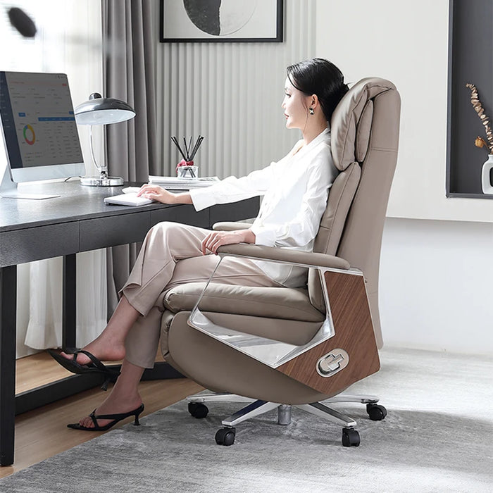 Luxury Living Room Office Chair Leather Computer Rolling Modern Office Chair Massage Gaming Silla De Oficina Bedroom Furniture