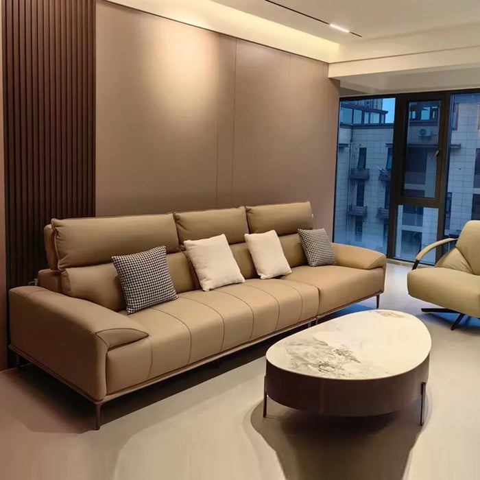 Foam Sponge Sofa Decoration Living Room Elbow Support Wooden Legs High Back Office Couch Ergonomic Canape Salon Home Furniture