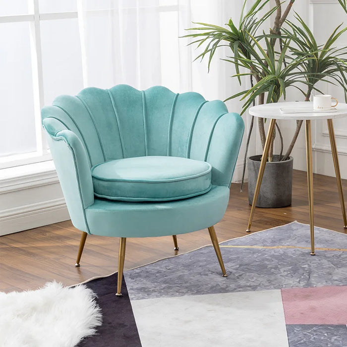 Living Room Single Sofa Nordic Velvet Armchair Ergonomic Design Modern Corner Small Sofa Luxury Relaxing Chair Home Furniture