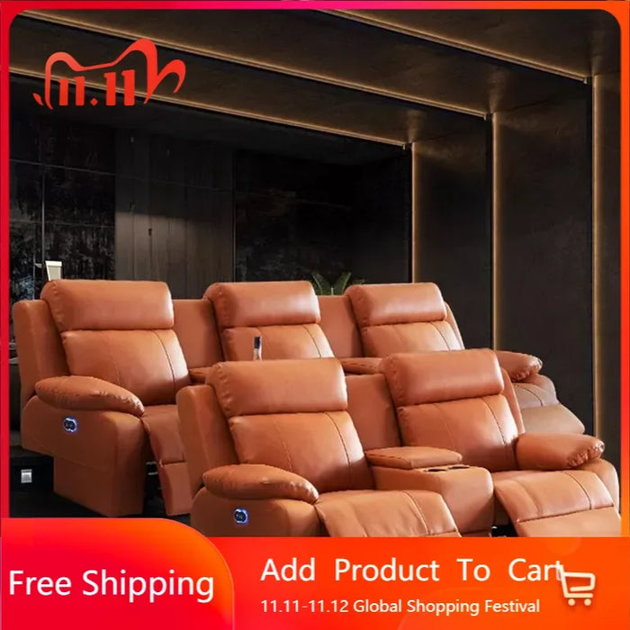 Floor Lounge Power Recliner Sofa Modular Puffs Sectional Theater Power Recliner Sofa Electric Sofa Pour Salon Nordic Furniture