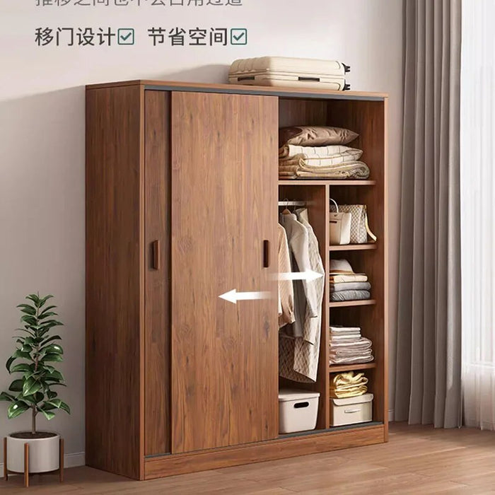 Wooden System Closet Storage Clothes Organizer Bedroom Wardrobe Cupboard Cabinet Door Fabric Watches Armario Home Furniture