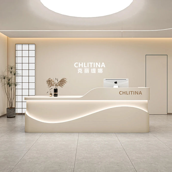 Lectern Office Reception Desk Beauty Counter Restaurant Check Reception Desk Information Store Bureau Meuble Luxury Furniture