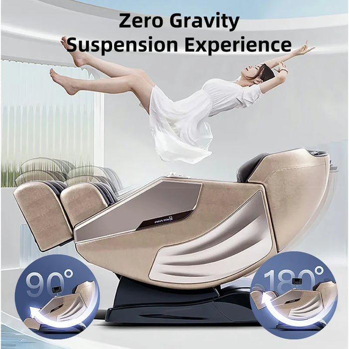 Luxury Manipulator Zero Gravity AI Voice Massage Chair Kneading Vibration Aircompress SL Track Electric Leg Extension Relaxation