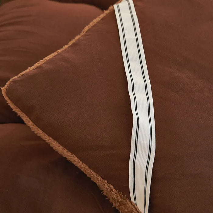 New Foldable Plush Tatami Floor Mat/Pad Fashion Comfy Futon for Dorm/Home Nap Thickened Single Double Use Sleeping Mattress/Bed