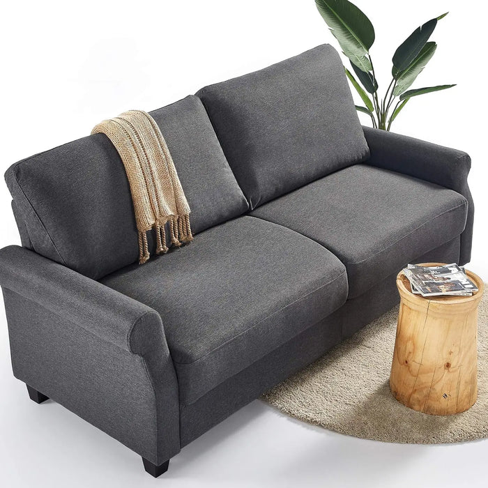 Josh Sofa Couch, Easy, Tool-Free Assembly, Beige