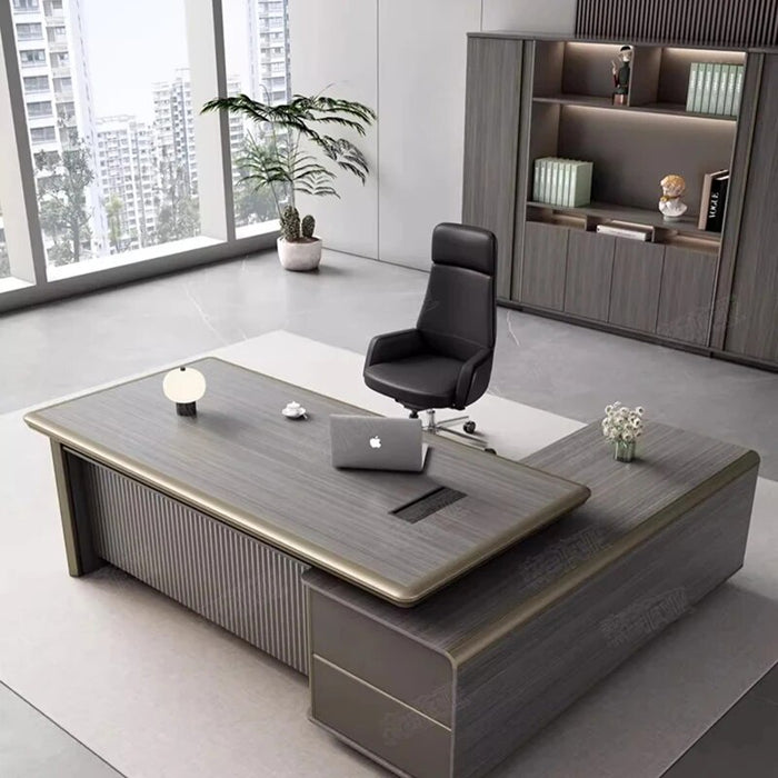 Bookshelf Corner Wdoffice Desk Shelf Standing Executive European Computer Desks Luxury Floor Mesa De Computador Modern Furniture