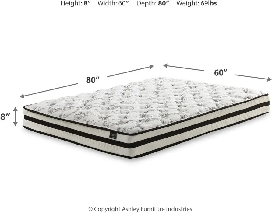 Queen Size Medium Firm Hybrid Mattress with Cooling Gel Memory Foam