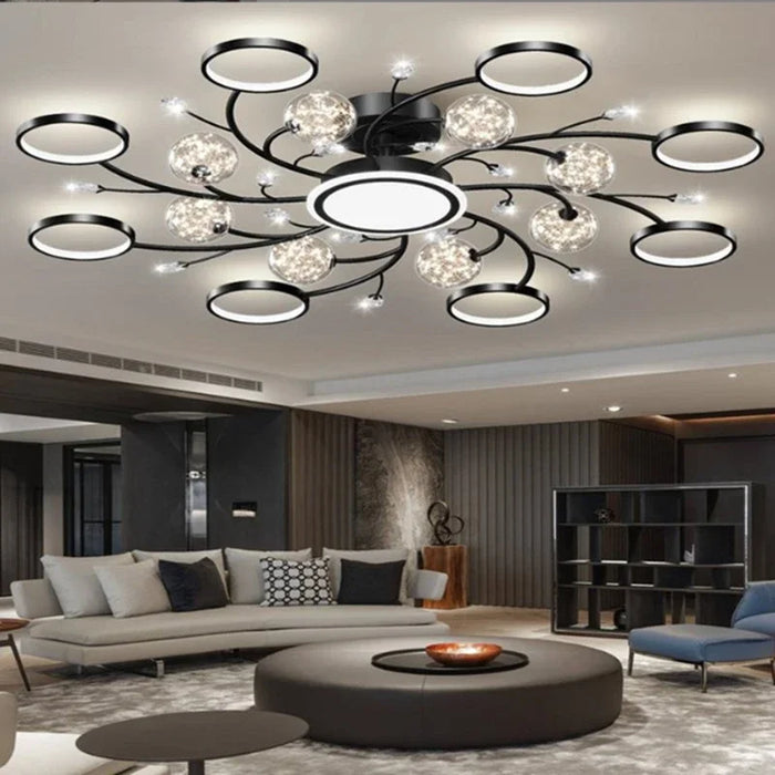 Modern Intelligent Chandelier Living Room Bedroom Dining Ceiling Lamp Interior Decorative Lighting Room Decor  Pendant Light