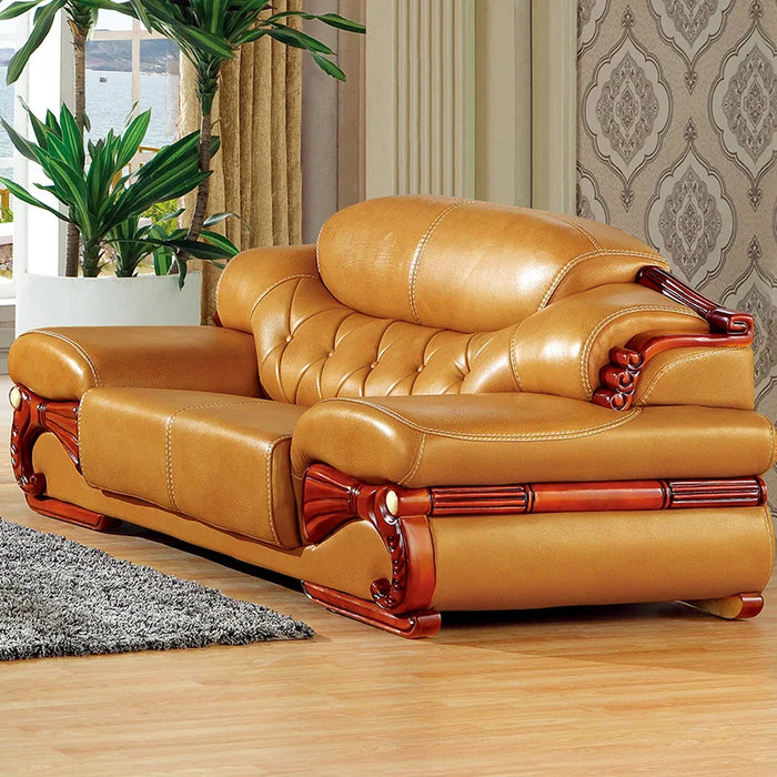 living room modern leather sofa European sectional sofa znr01