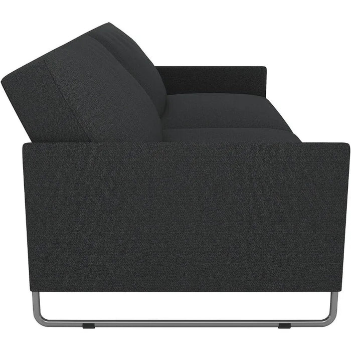 DHP Pembroke Convertible Futon Sofa Bed, Grey Linen Sectional Sofa  Sofas for Living Room  Sofa Set Living Room Furniture