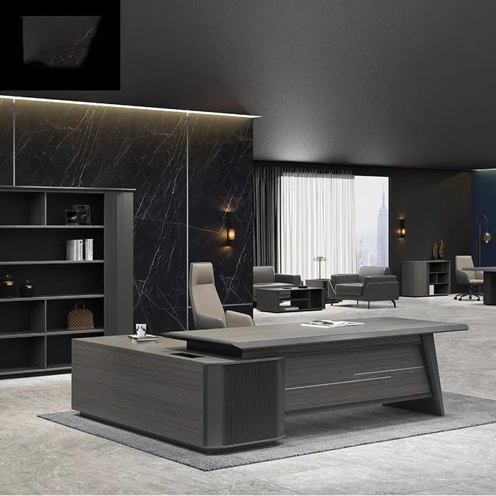 Executive L Shaped Office Desk Floor Sets Luxury Secretary Computer Desks Drawers Corner Mesa De Computador Modern Furniture
