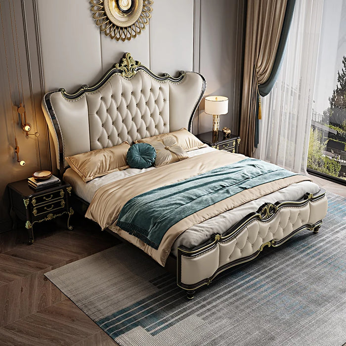 Multifonction Couple Bed European Queen Size Storage Space Princess Bed Modern Luxury Cama De Casal Luxuosa Home Furniture