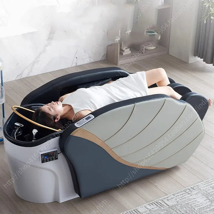 Head Spa Bed Shampoo Chair Stylist Luxury Beauty Swivel Shampoo Chair Basin Hair Salon Head Massager Cadeiras Salon Furniture