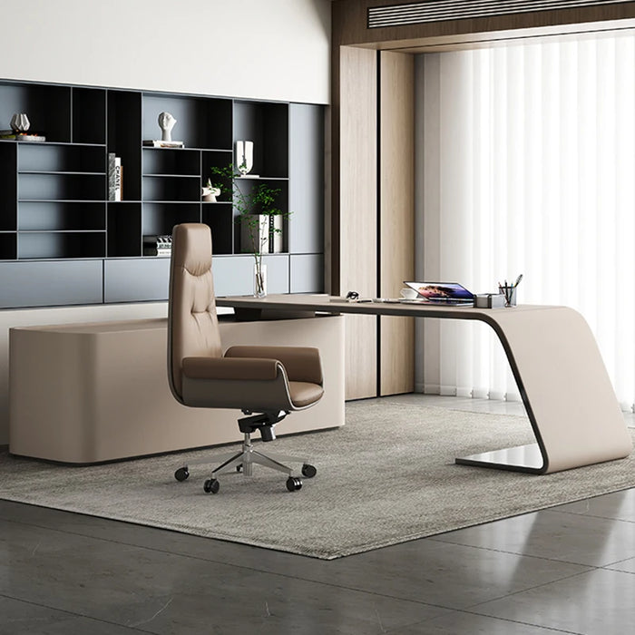 Executive Drawers Modern Desk Workbench Counter Standing Computer Office Desk Corner Writing Tavolo Da Lavoro Luxury Furniture