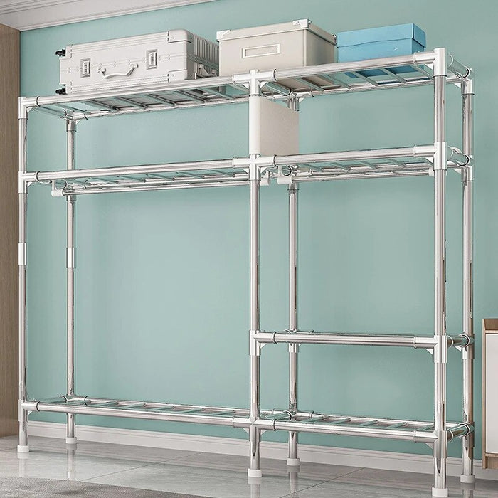 Cloth Wardrobe New Simple Oxford Fabric Assembly Bedroom Rental Room Dormitory Hanging Clothes Cabinet Storage